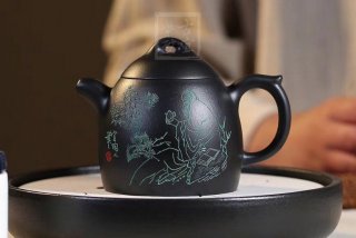 《秦權》茶壺工藝美術師手工紫砂壺泡茶器宜興黑料秦權茶具 《秦權》茶壺工藝美術師手工紫砂壺泡茶器宜興黑料秦權茶具