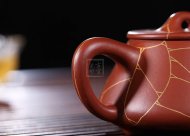 《金絲石瓢》宜興紫砂壺工藝美術師手工大師大紅袍泡茶器石瓢