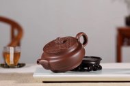 《玉璧漢韻》宜興名家紫泥高級(jí)工藝美術(shù)師手工紫砂壺泡茶壺茶具