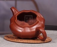 《菱意》宜興紫砂壺高級工藝美術師手工貴妃紅朱泥大彬六方