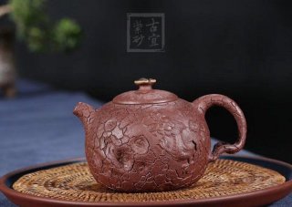 《龍供春》宜興紫砂壺工藝美術師手工紫泥供春茶壺茶具 《龍供春》宜興紫砂壺工藝美術師手工紫泥供春茶壺茶具