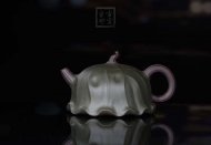 《荷葉》宜興名家紫砂壺工藝美術師手工民國綠，紫泥功夫茶具茶壺家用