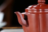 《菱花井欄》宜興名家紫砂壺高級工藝美術(shù)師純手工大紅袍泡茶壺菱花家用套裝功夫茶具