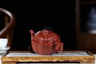 《菱花井欄》宜興名家紫砂壺高級工藝美術(shù)師純手工大紅袍泡茶壺菱花家用套裝功夫茶具