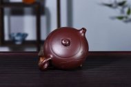 《扁西施》宜興紫砂壺高級工藝美術師手工紫茄泥西施泡茶壺茶具