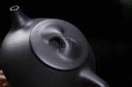 《景舟石瓢》宜興紫砂壺助理工藝美術師手工黑料石瓢茶壺茶具