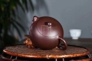 《竹節(jié)西施》宜興紫砂壺工藝美術師純手工紫泥茶壺全手工西施紫砂壺