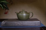 《魚樂》宜興工藝美術(shù)師手工紫砂壺茶壺具民國(guó)綠