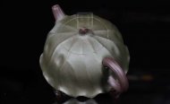 《荷葉》宜興名家紫砂壺工藝美術師手工民國綠，紫泥功夫茶具茶壺家用