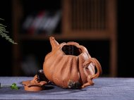 《南瓜》宜興紫砂壺名家全手工泡茶壺高級(jí)工藝美術(shù)師大師降坡泥南瓜