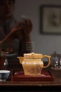《僧帽》宜興紫砂壺工藝美術師手工黃金段茶壺泡茶具僧帽