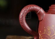 《魚躍龍門》宜興紫砂壺高級(jí)工藝美術(shù)師手工禮品茶具底槽青