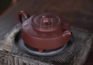 《周盤(pán)》宜興紫砂壺實(shí)力派名家手工紫泥周盤(pán)茶具茶壺