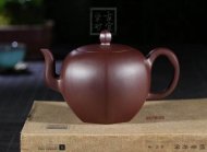 《六方美人肩》宜興紫砂壺工藝美術師手工茶壺茶具100目紫泥美人肩