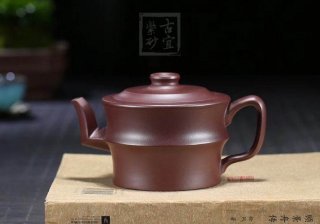 《竹段》宜興紫砂壺工藝美術師手工竹段紫茄泥 《竹段》宜興紫砂壺工藝美術師手工竹段紫茄泥