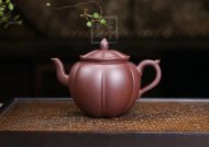 《荷趣》宜興紫砂壺助理工藝美術(shù)師手工茶壺茶具紫泥