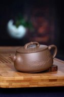《竹節石瓢》宜興紫砂壺茶壺石瓢茶具全手工段泥