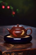 《年年有余》宜興紫砂壺實力派老師手工茶壺茶具黃龍山大紅袍