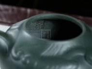 《云龍》宜興紫砂壺高級(jí)工藝美術(shù)師手工民國綠泡茶壺魚化龍茶具