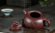 《海豚》工藝美術師手工家紫泥紫砂壺創(chuàng)新壺系列收藏茶壺