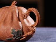 《南瓜》宜興紫砂壺名家全手工泡茶壺高級(jí)工藝美術(shù)師大師降坡泥南瓜