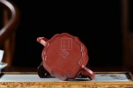 《菱花井欄》宜興名家紫砂壺高級工藝美術(shù)師純手工大紅袍泡茶壺菱花家用套裝功夫茶具