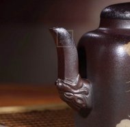 《柴燒龍騰盛世》宜興紫砂壺宮燈高級工藝美術(shù)師手工黃龍山底槽青壺家用高級工藝美術(shù)師茶壺套裝精品