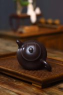 《潘壺》經典器型紫砂100目紫泥潘壺古樸典雅