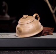 《福蘆》宜興紫砂壺本山綠泥工藝美術師手工茶壺茶具