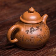 《高潘壺》宜興紫砂壺助理工藝美術師手工降坡泥泡茶壺茶具