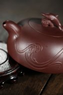 《海豚》工藝美術師手工家紫泥紫砂壺創(chuàng)新壺系列收藏茶壺