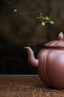 《荷趣》宜興紫砂壺助理工藝美術(shù)師手工茶壺茶具紫泥