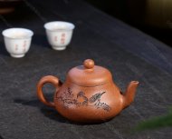 君德壺（精刻花鳥(niǎo)）