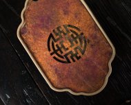 柴燒方型銅片干泡臺