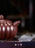 《龍如意》工藝美術師全手工花器紫朱泥紫砂壺