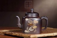 《柴燒龍騰盛世》宜興紫砂壺宮燈高級工藝美術(shù)師手工黃龍山底槽青壺家用高級工藝美術(shù)師茶壺套裝精品