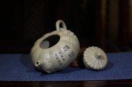 《南瓜》宜興紫砂壺名家助理工藝美術(shù)師純手工青灰段中壺茶具功夫泡茶壺家用南瓜套裝