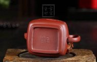 《汲方》底槽青紫砂茶壺全手工工藝美術師宜興原礦紫砂喝茶壺