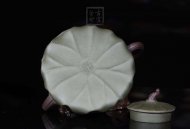 《荷葉》宜興名家紫砂壺工藝美術師手工民國綠，紫泥功夫茶具茶壺家用