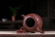 《年輪》宜興紫砂壺老師全手工工藝美術師茶壺具紫泥壺