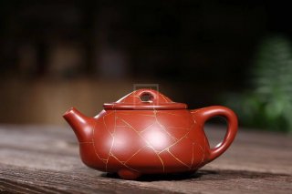 《金絲石瓢(景舟款)》宜興紫砂壺工藝美術師手工大紅袍茶壺泡茶具石瓢 《金絲石瓢(景舟款)》宜興紫砂壺工藝美術師手工大紅袍茶壺泡茶具石瓢