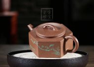 《六方井玉》宜興紫砂壺六方工藝美術師手工黃龍山段泥泡茶壺具