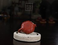 《小菱花》宜興紫砂壺茶具泡茶壺工藝美術師手工朱泥菱花