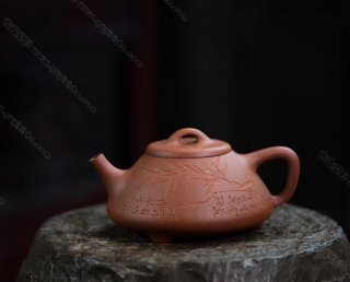 全手工摹古石瓢·280CC·原礦紅降坡· 全手工摹古石瓢·280CC·原礦紅降坡·