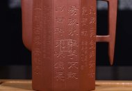 《八卦》宜興高級工藝美術師手工紫砂壺清水泥料茶壺茶具