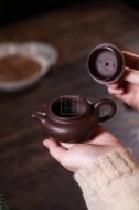 《小仿古》紫砂壺宜興實(shí)力派名家純手工紫泥仿古泡茶壺