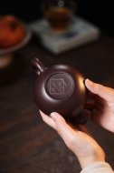 《大度》宜興工藝美術師手工創新壺紫砂壺茶壺茶具紫泥