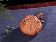 《南瓜》宜興紫砂壺名家全手工泡茶壺高級(jí)工藝美術(shù)師大師降坡泥南瓜